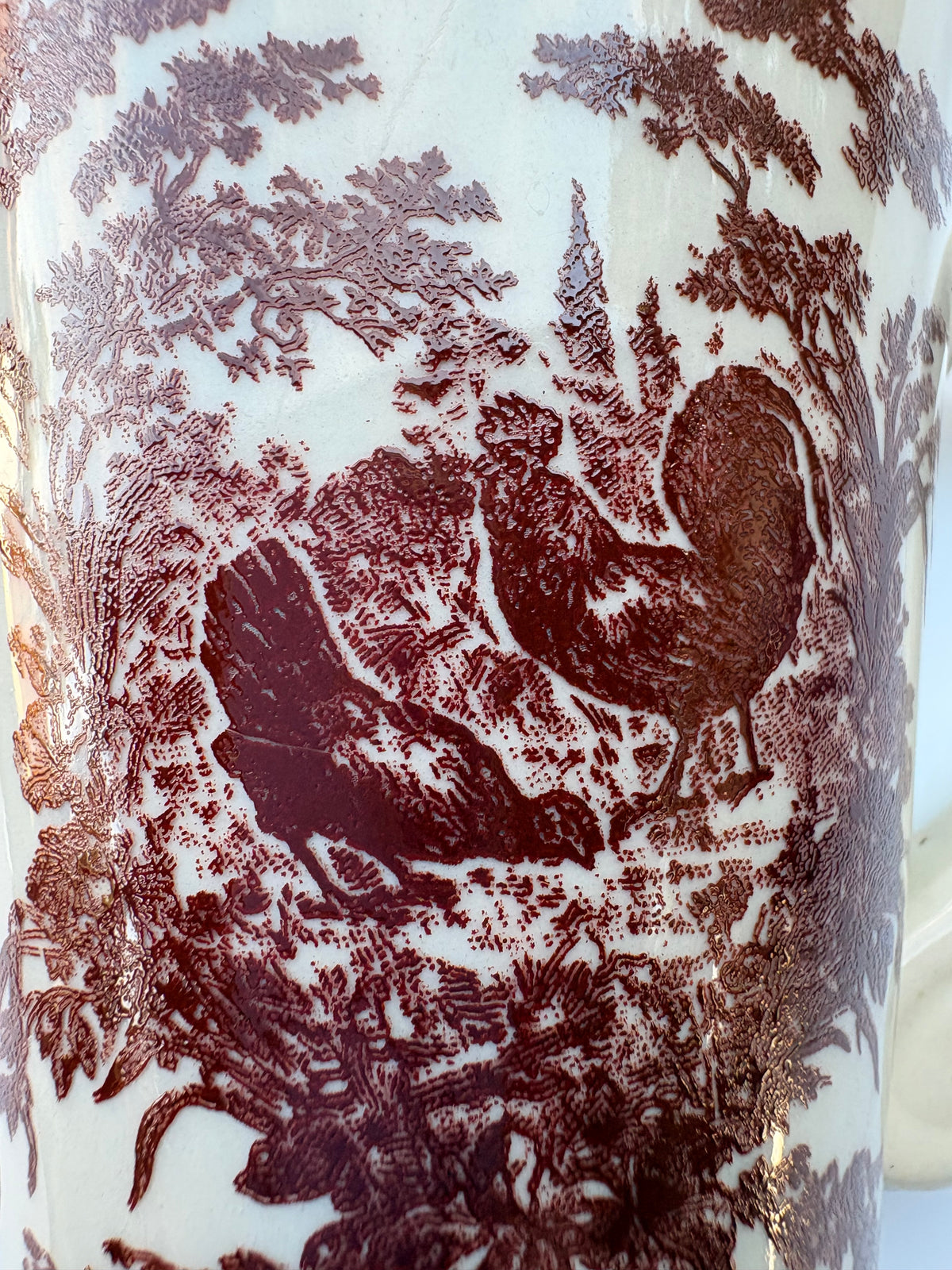 California Pantry Red Pattern French Country Mug