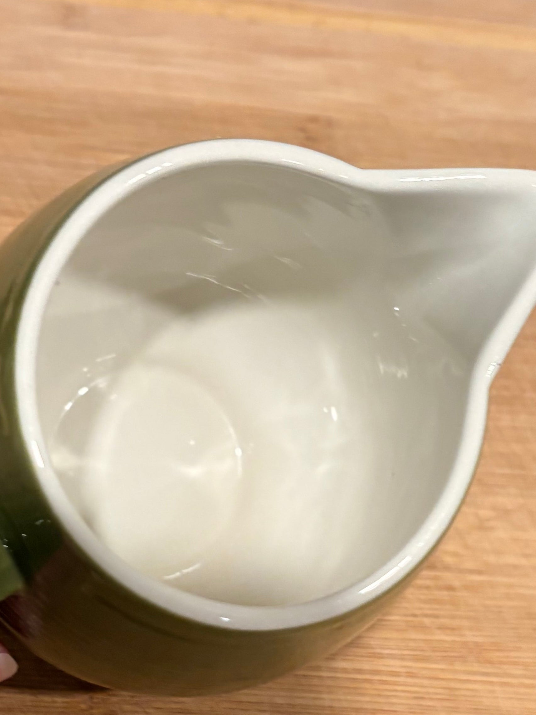 El Verde Green Ironstone Creamer