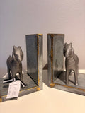 Metal Goat Bookends