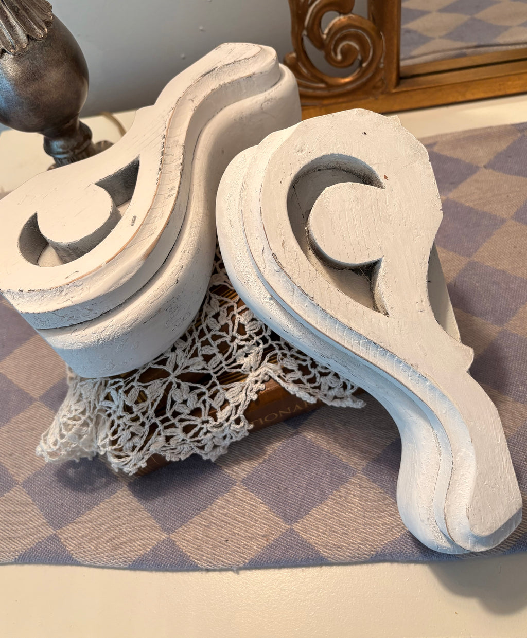 Decorative Scroll Wood Corbels