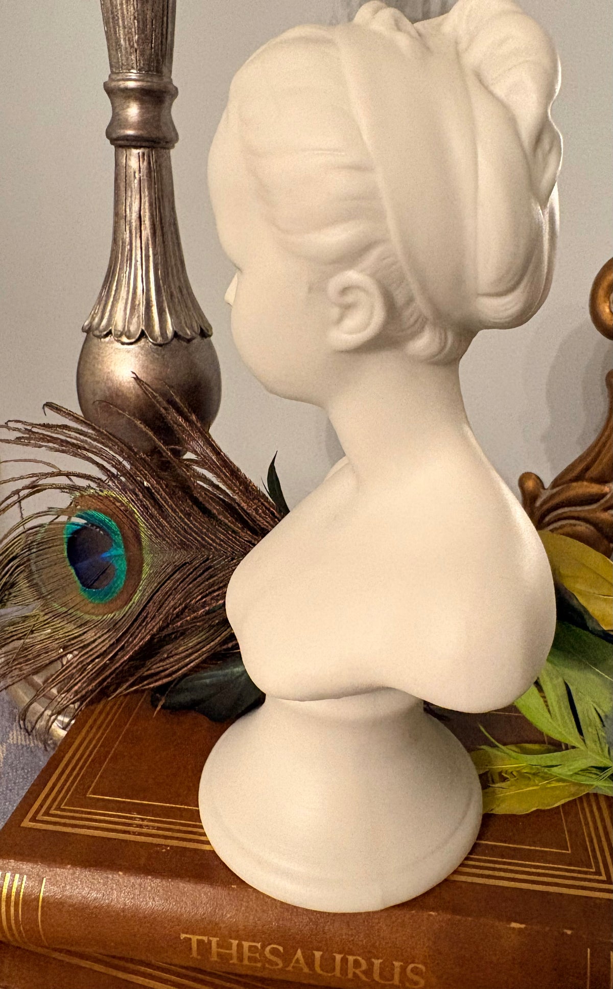 Vintage Female Bust Statue