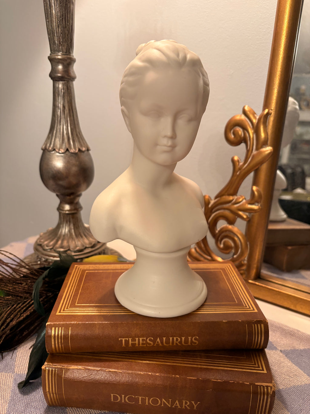 Vintage Female Bust Statue
