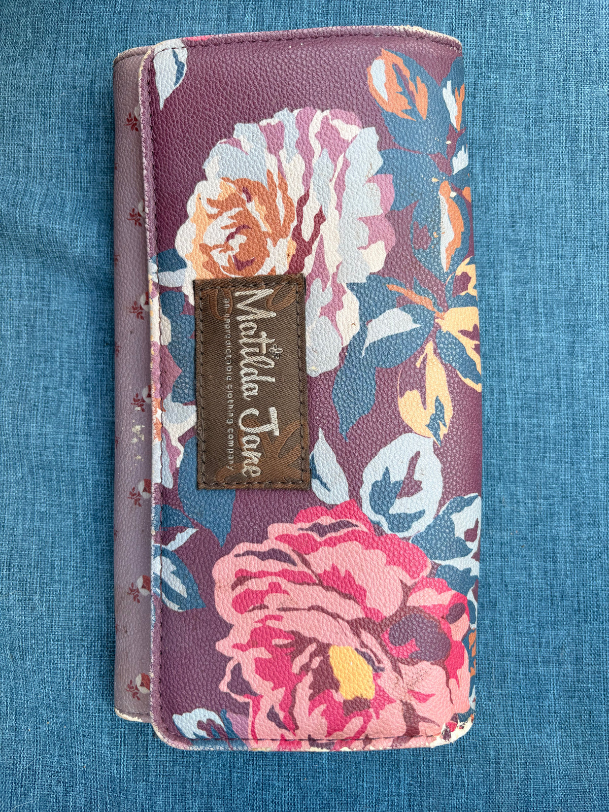 Matilda Jane Plum and Floral Backpack and Wallet Set