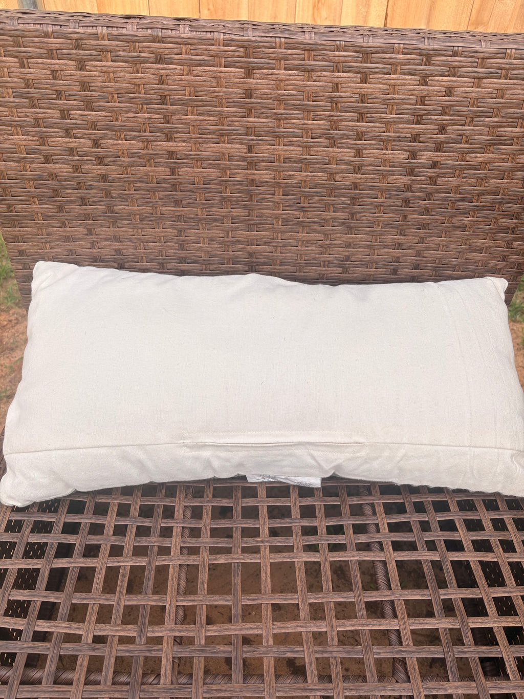 Green and Cream Throw Pillow