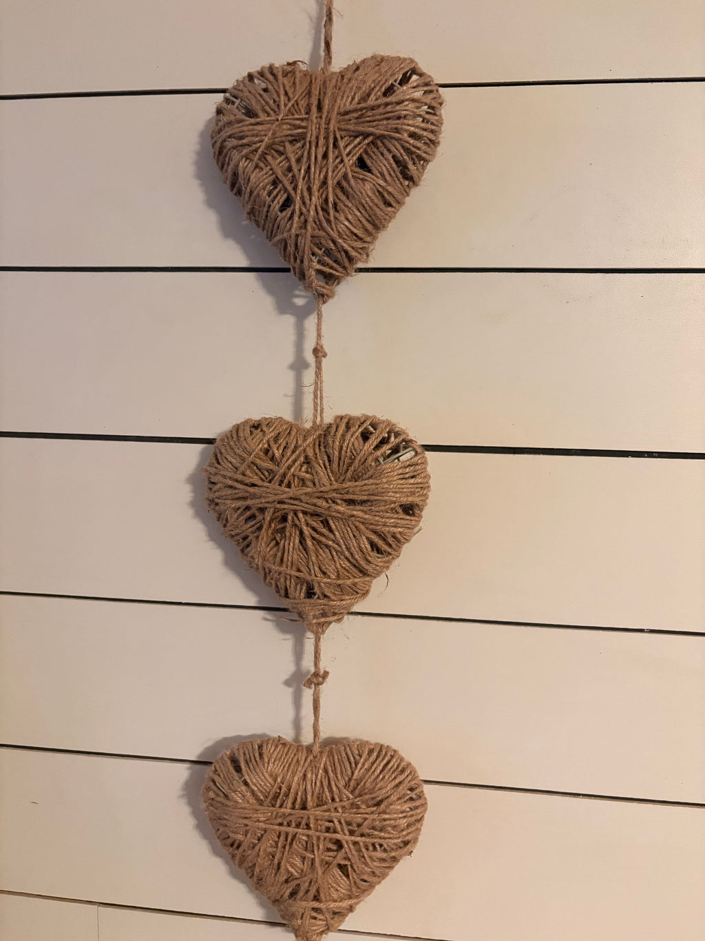 Rustic Twine Heart Decoration