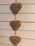 Rustic Twine Heart Decoration