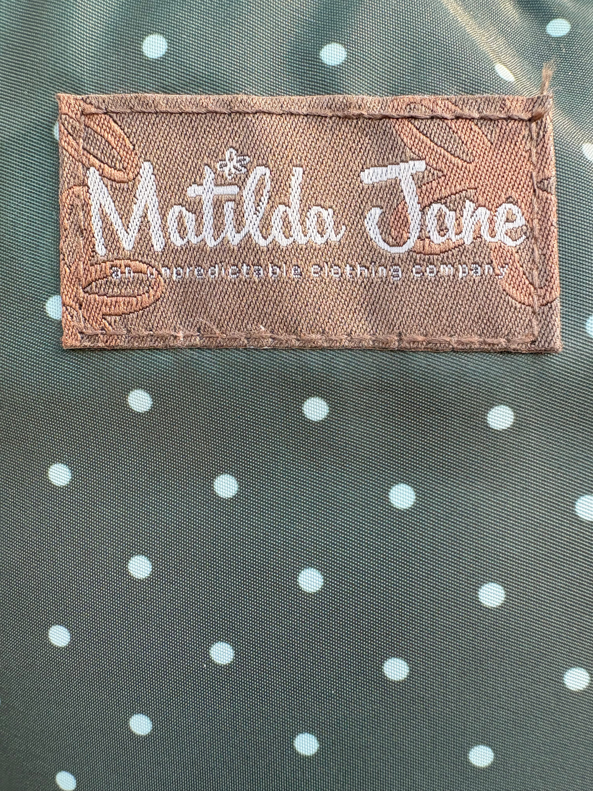 Matilda Jane Green and Polka Dot Backpack