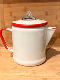 Enameware Coffee Percolator Pot