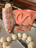 Vintage 1990s Miniature Shoe & Purse Figurine Set