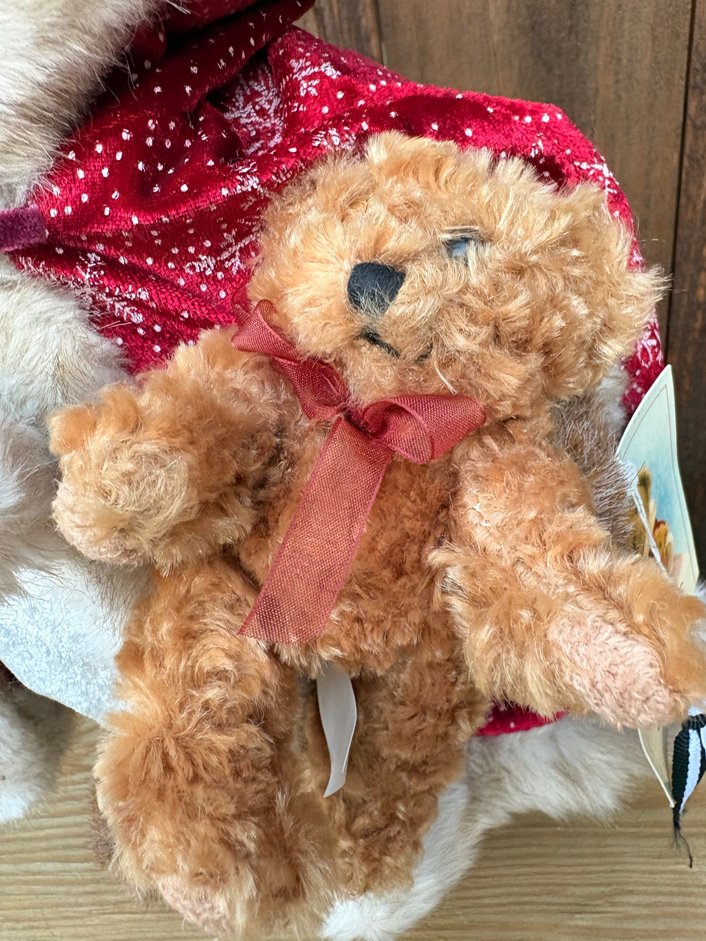 Vintage Sasha and Nicholas Holiday Bear Plush