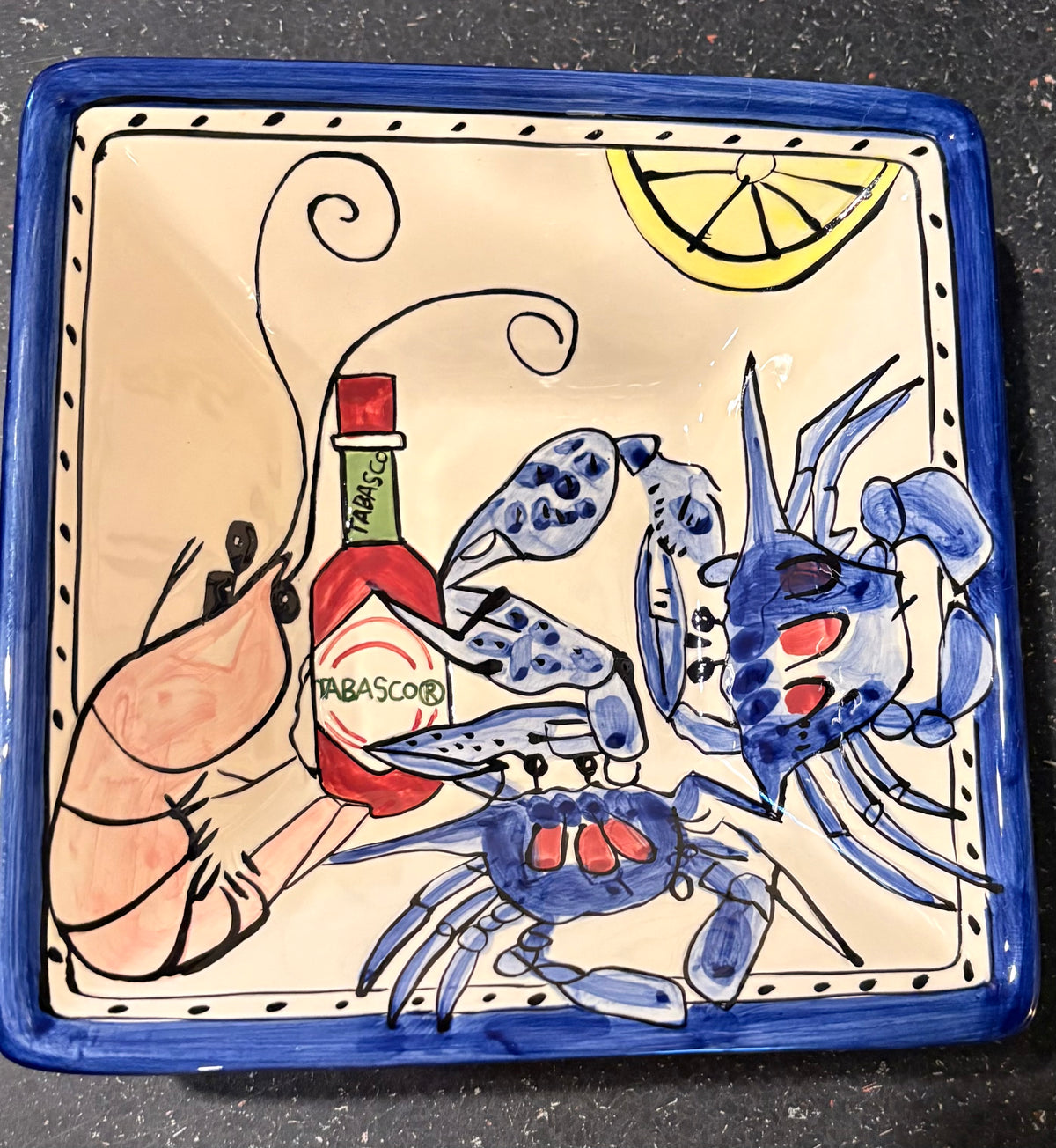 Tika Tabasco Seafood Bowl — Vintage Ceramic