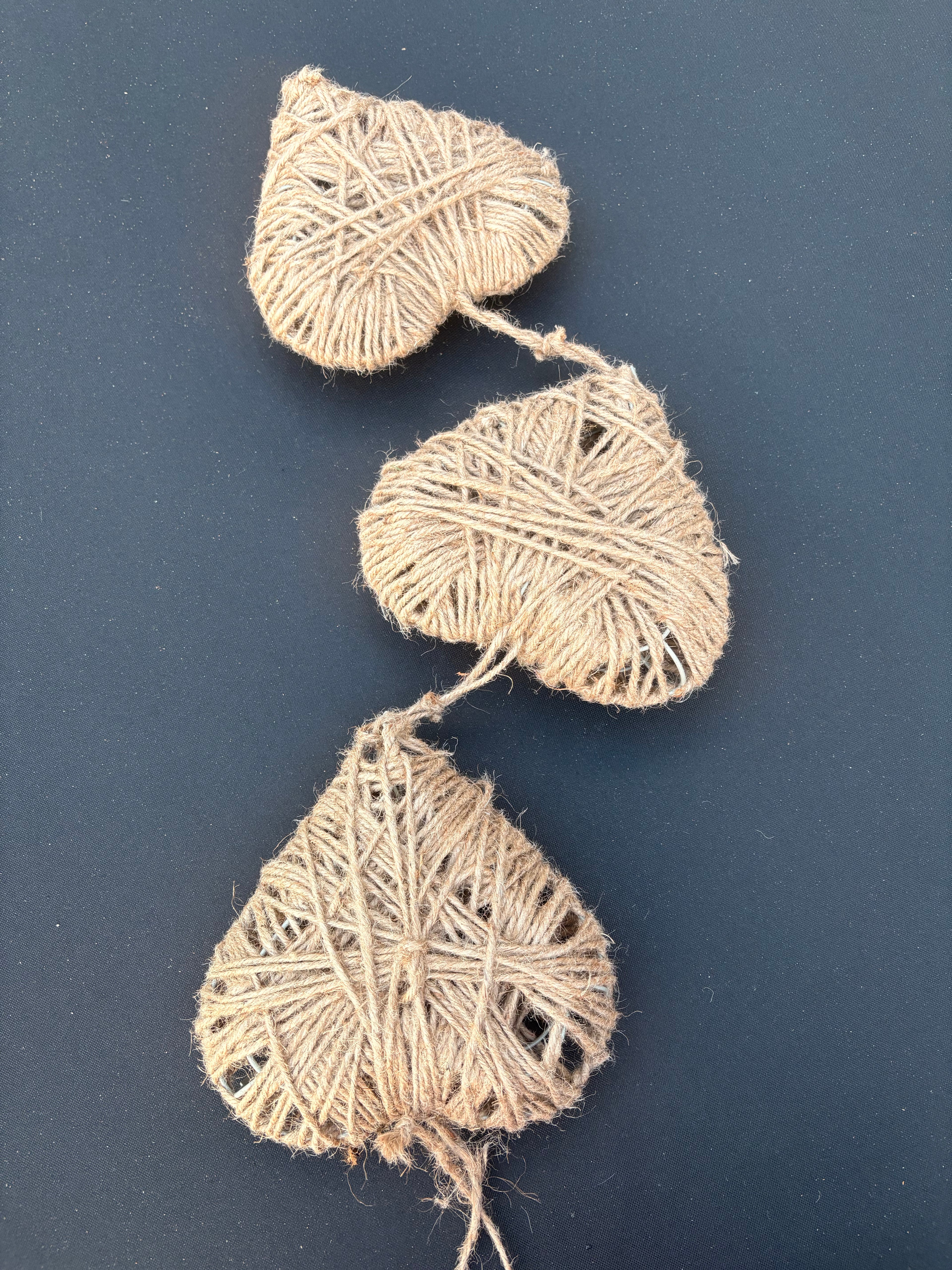 Rustic Twine Heart Decoration