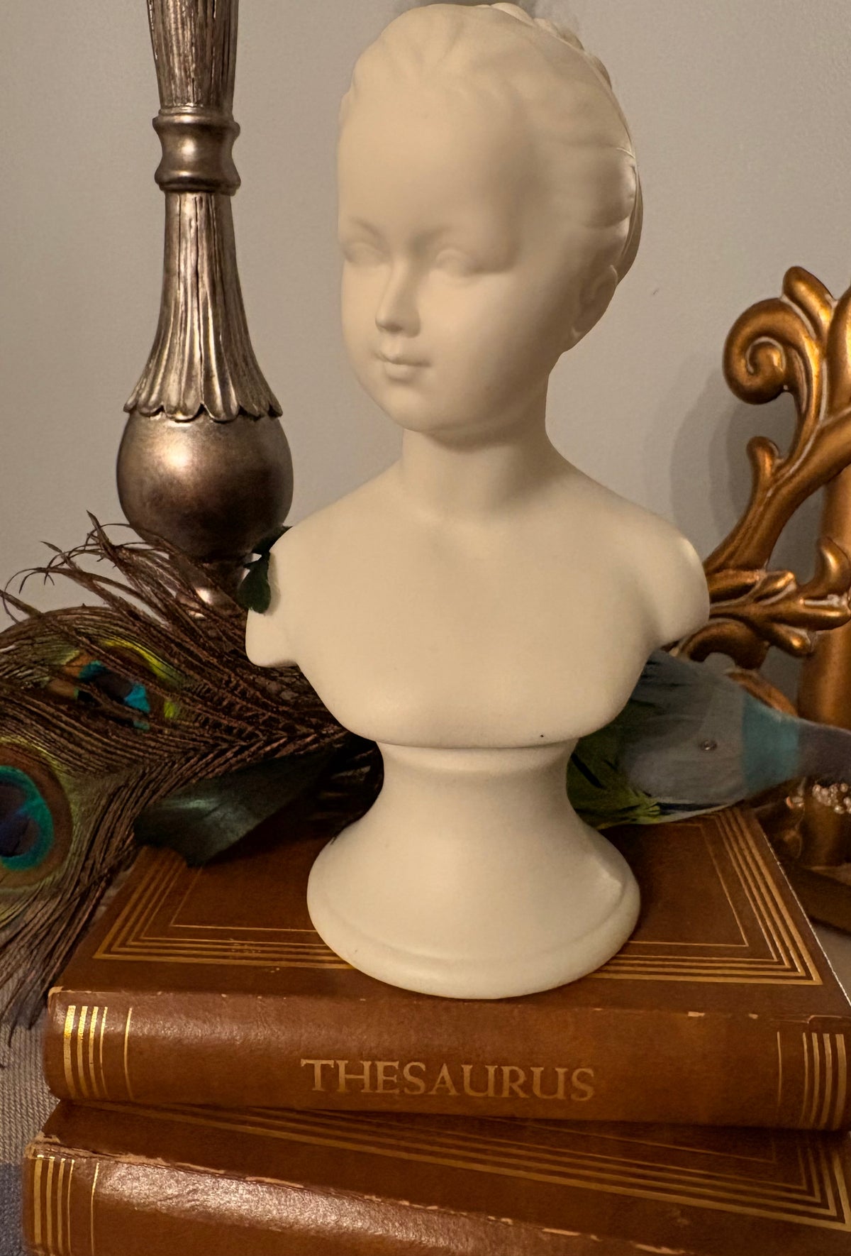Vintage Female Bust Statue