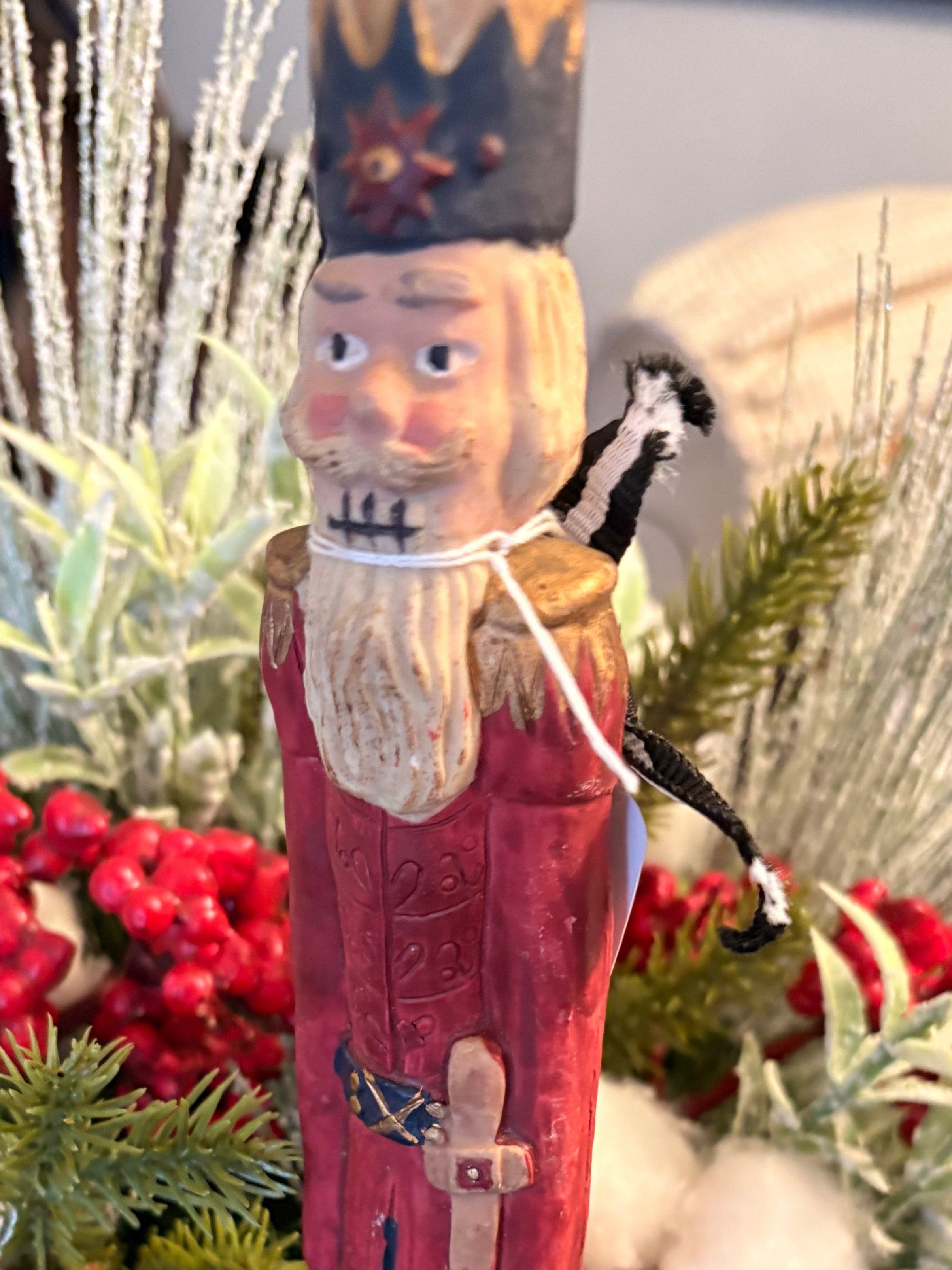 Vintage Pencil Christmas Soldier Figurine