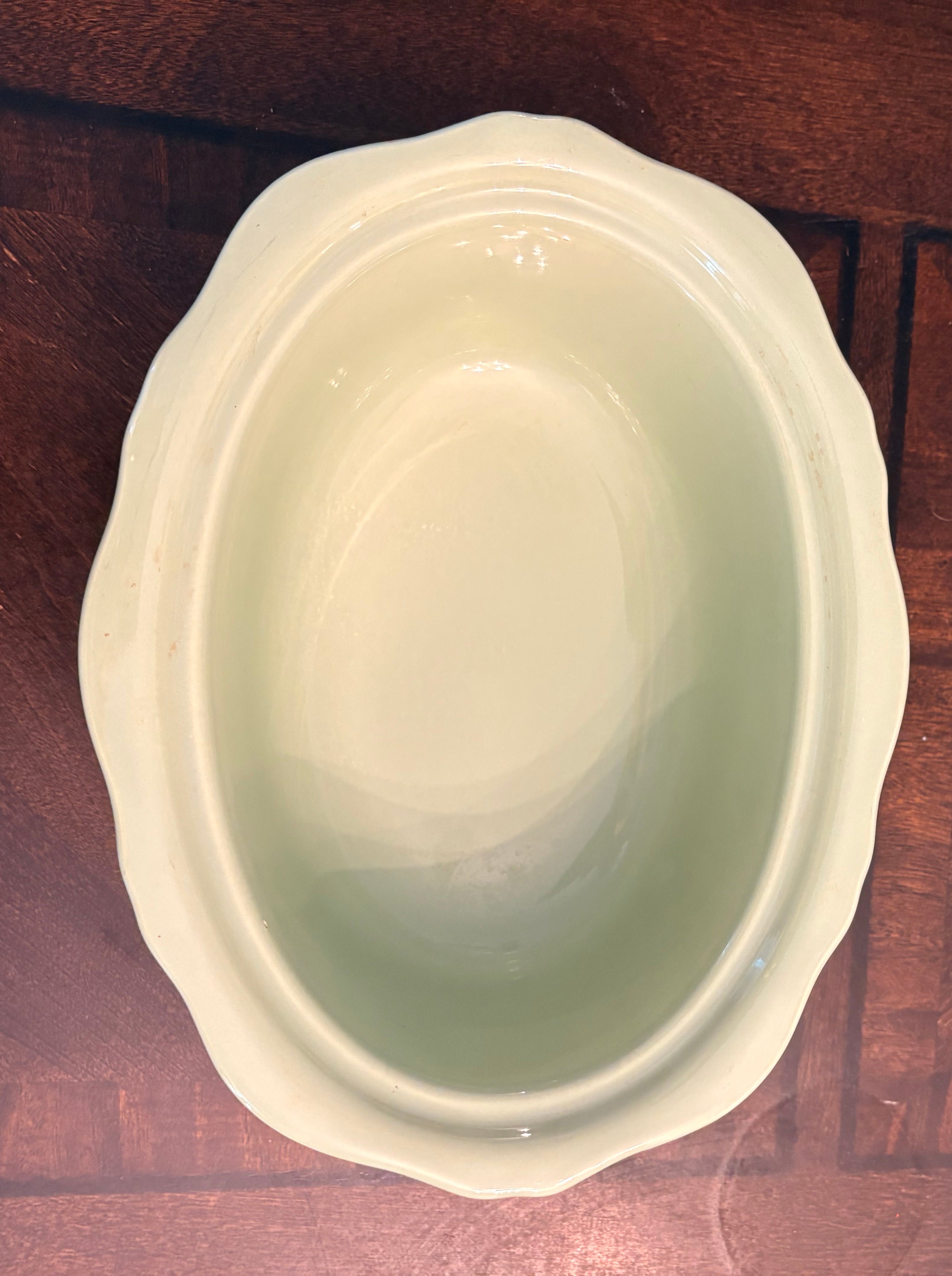 Gail Pittman Sage Green Covered Casserole Dish