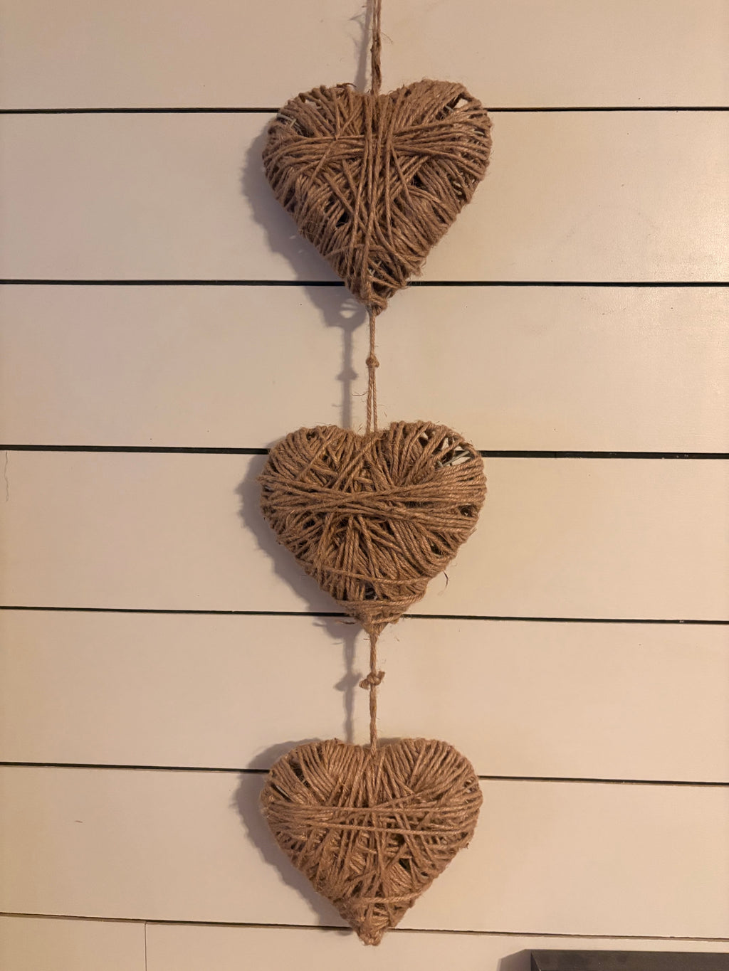 Rustic Twine Heart Decoration