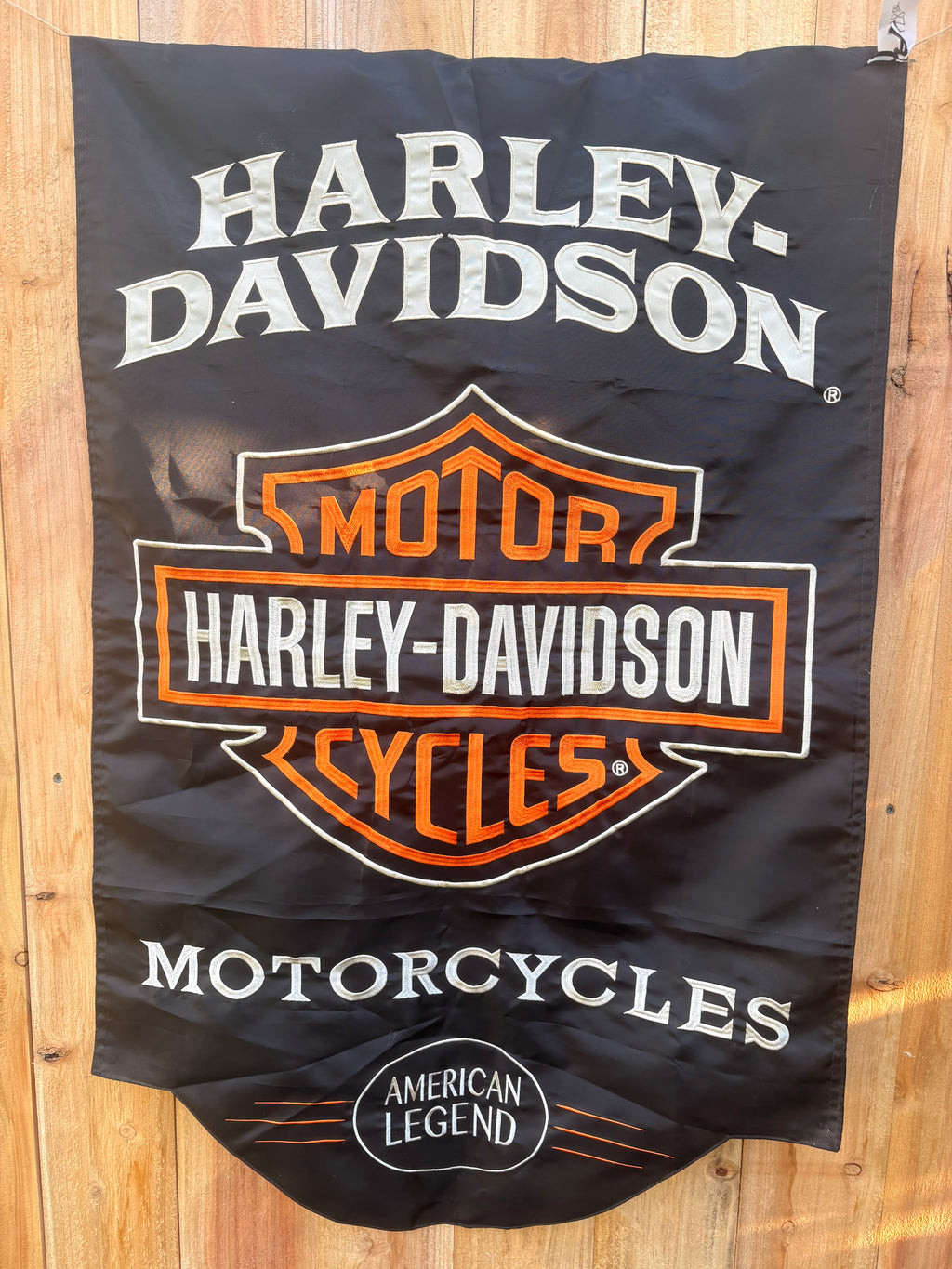 Harley Davidson Black Logo Flag