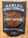 Harley Davidson Black Logo Flag