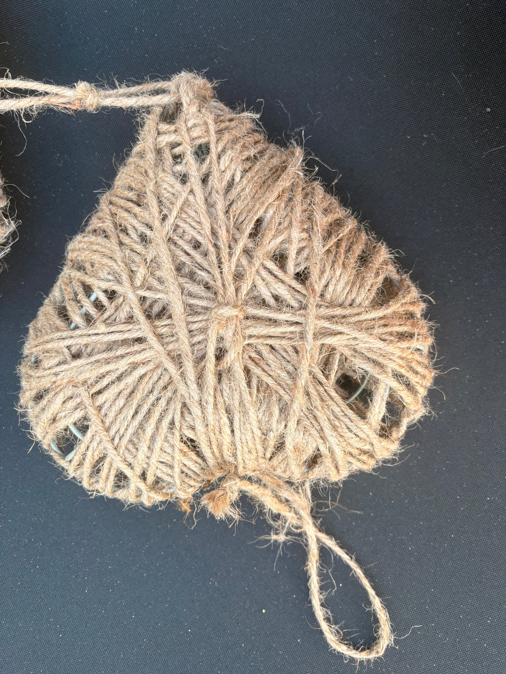 Rustic Twine Heart Decoration
