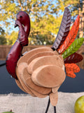 Metal and Driftwood Turkey Centerpiece