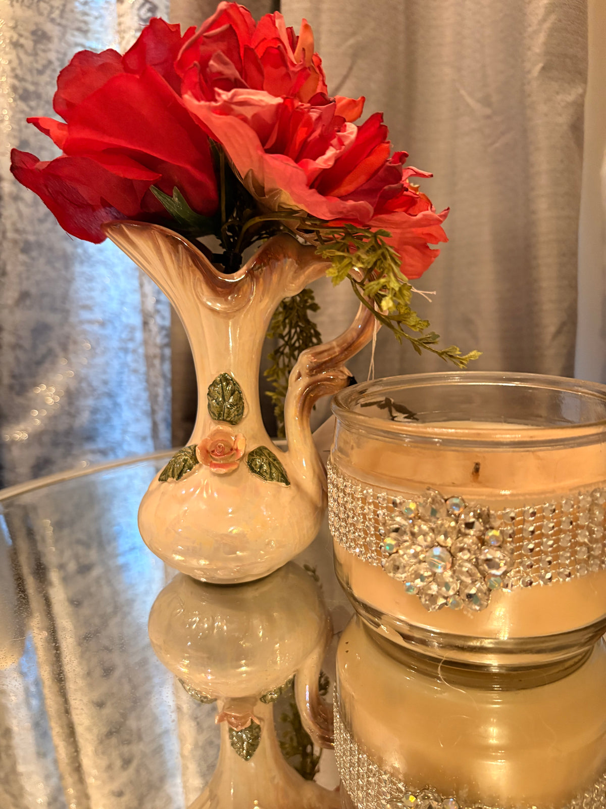 Vintage Lusterware Porcelain Bud Vase