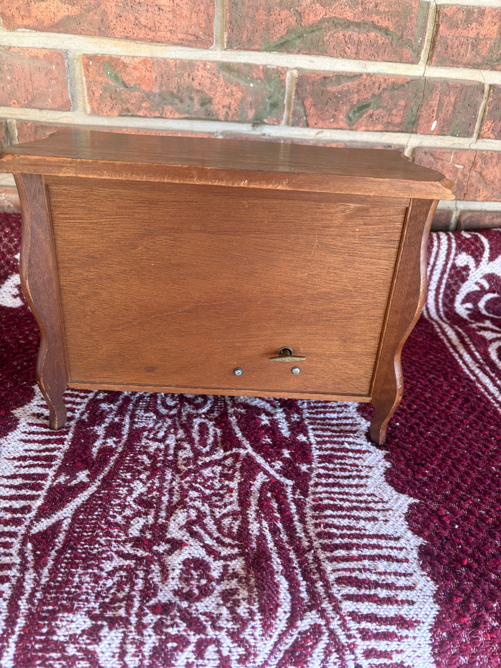 Vintage Wooden Musical Jewelry Box