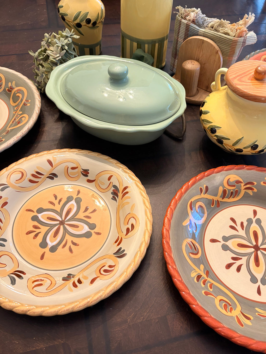 Artimino Tuscan Countryside Sienna Dinner Plates (Set of 4)