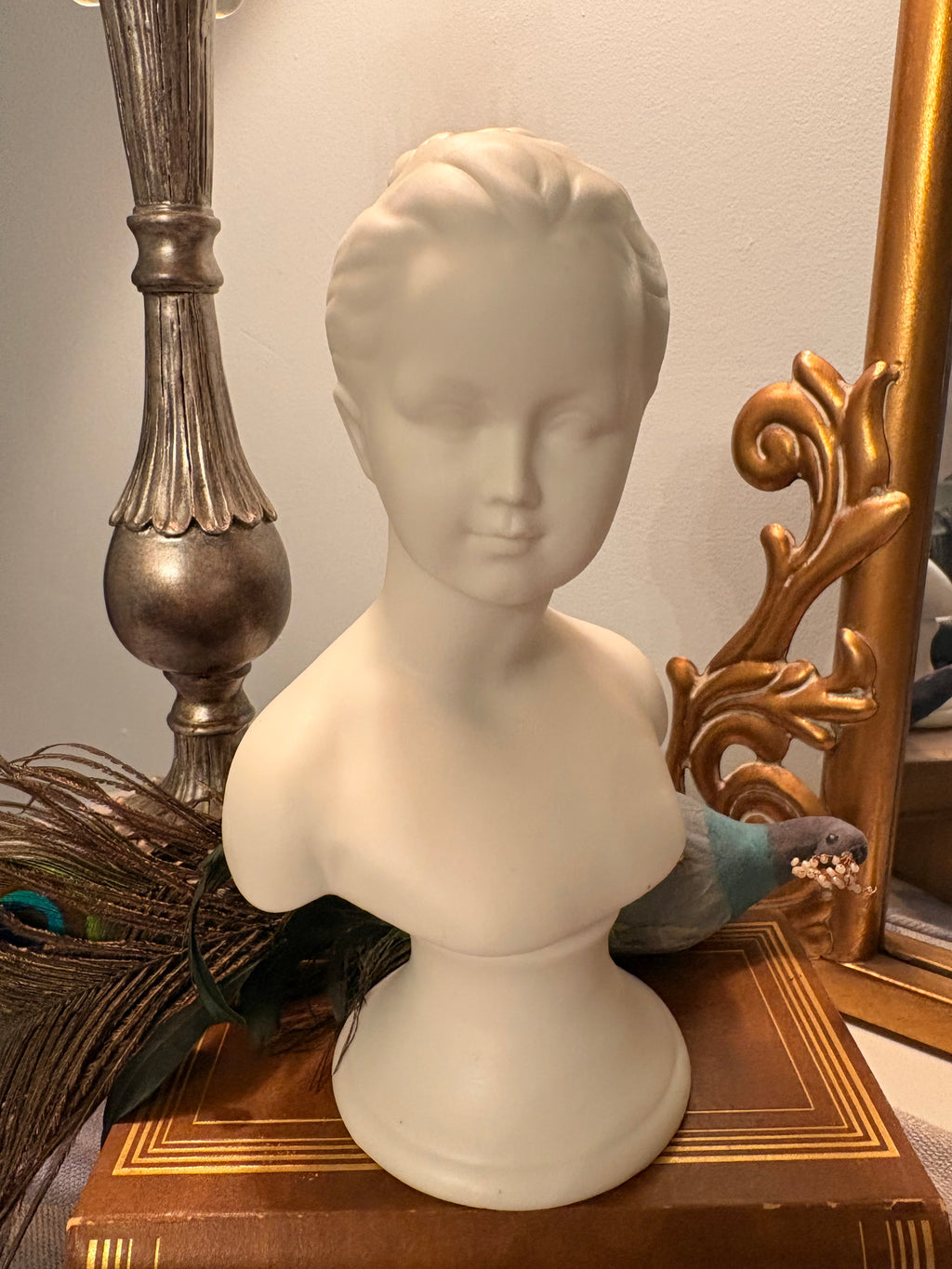 Vintage Female Bust Statue