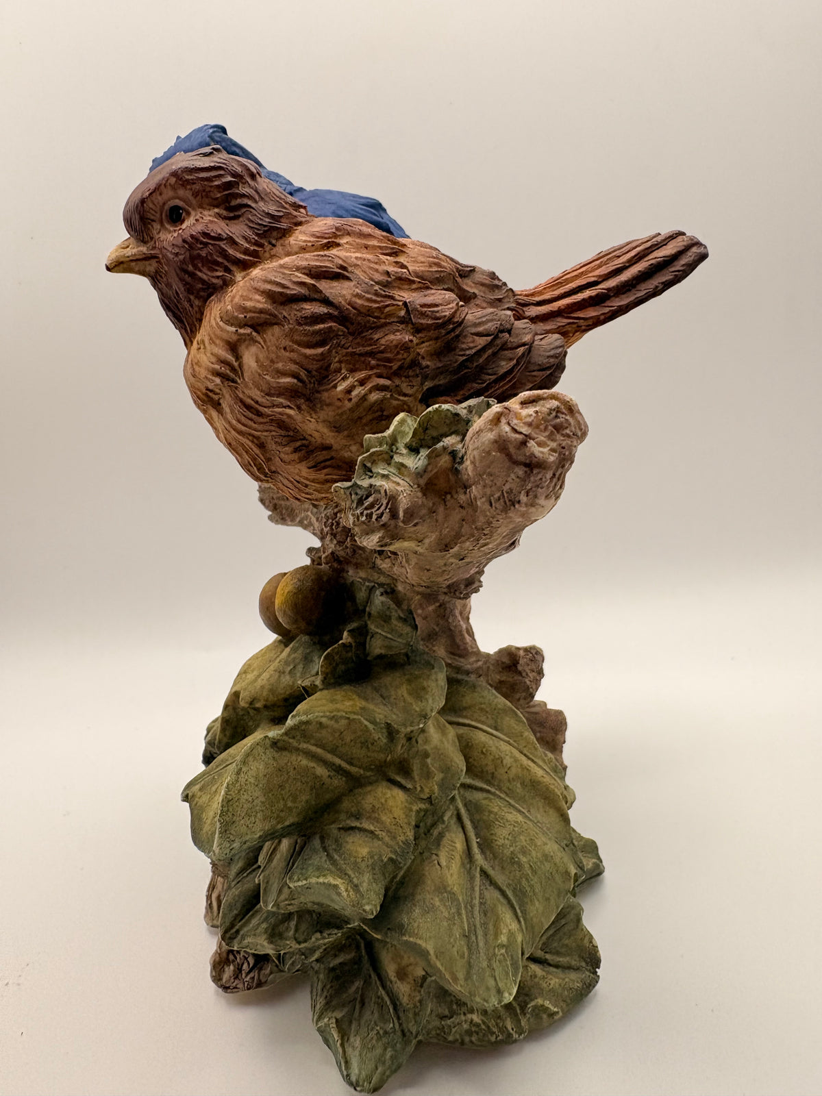 Blue & Brown Bird Figurine