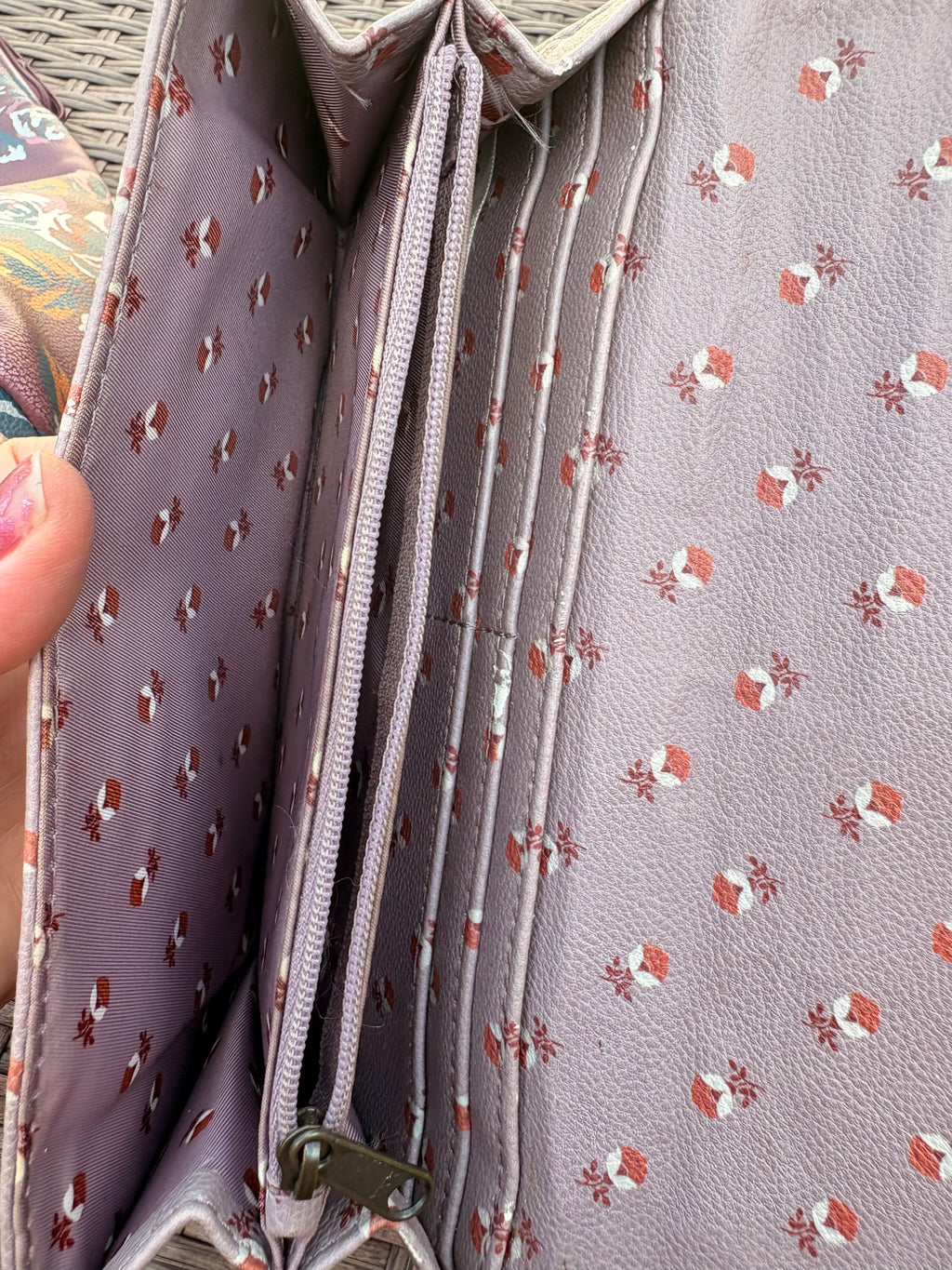 Matilda Jane Plum and Floral Backpack and Wallet Set