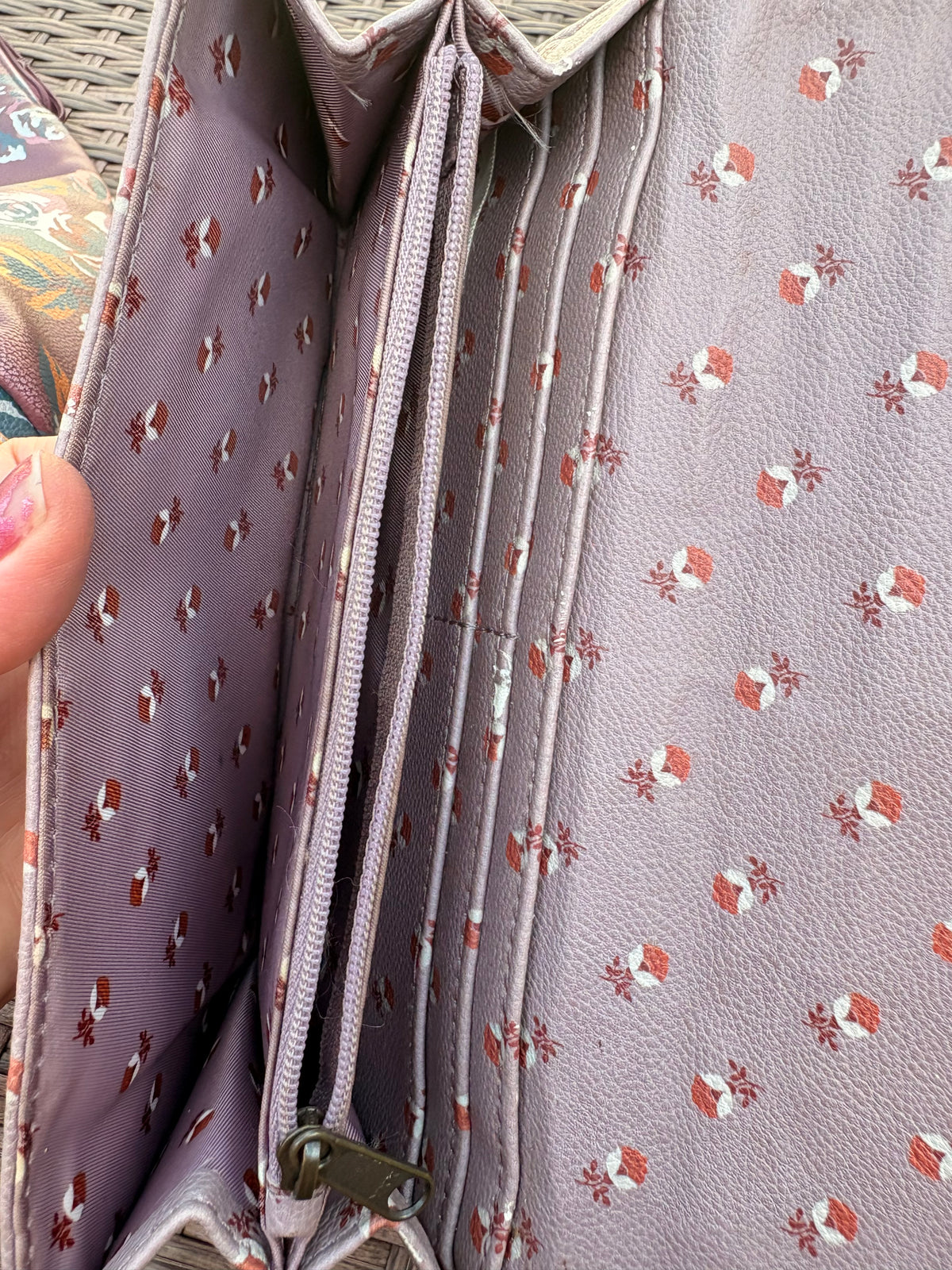Matilda Jane Plum and Floral Backpack and Wallet Set