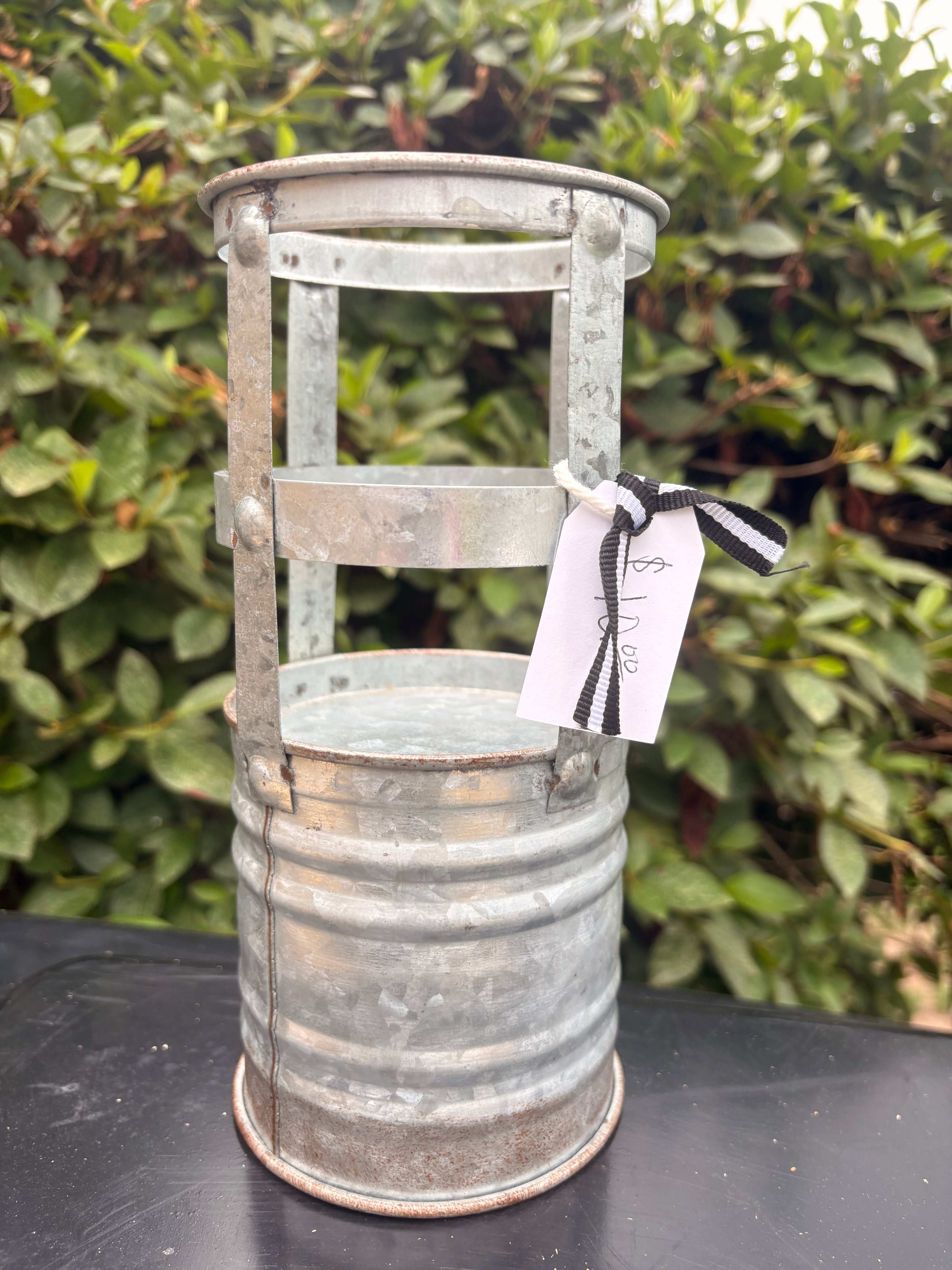 Rustic Metal Candle Holder