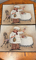 Fat Chef Tapestry Placemats, 2-Piece Set