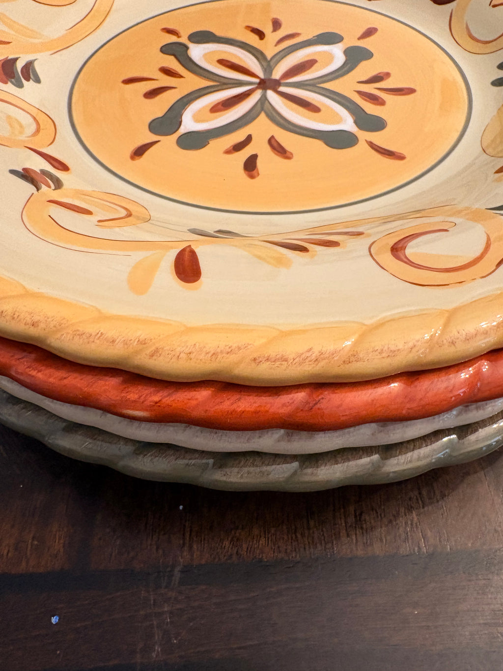 Artimino Tuscan Countryside Sienna Dinner Plates (Set of 4)