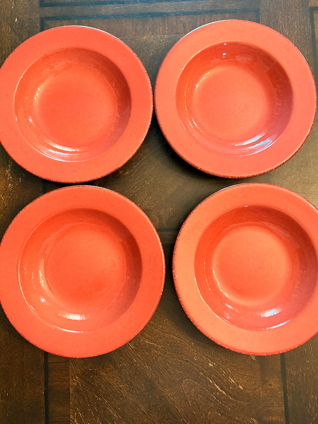 Rustic Burgundy Cereal Bowls by Home (Set of 4)