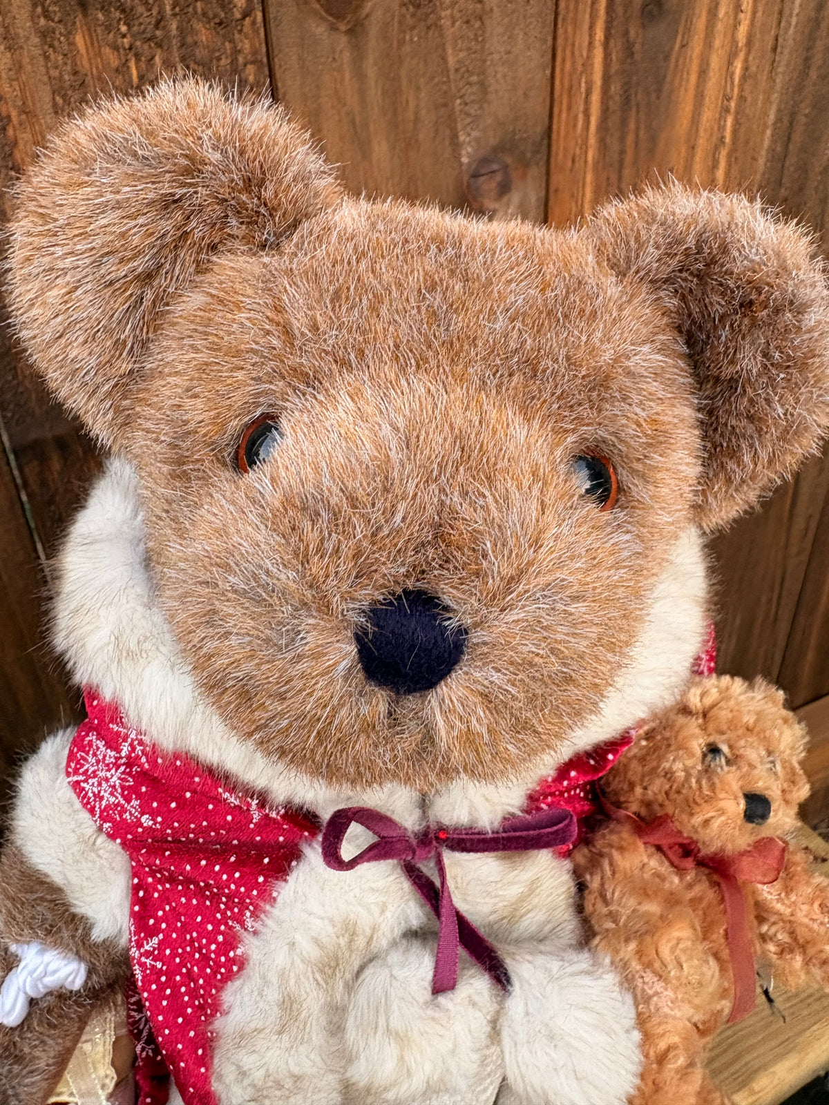 Vintage Sasha and Nicholas Holiday Bear Plush