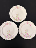 Homer Laughlin Virginia Rose Dinner Plates, Set of 3