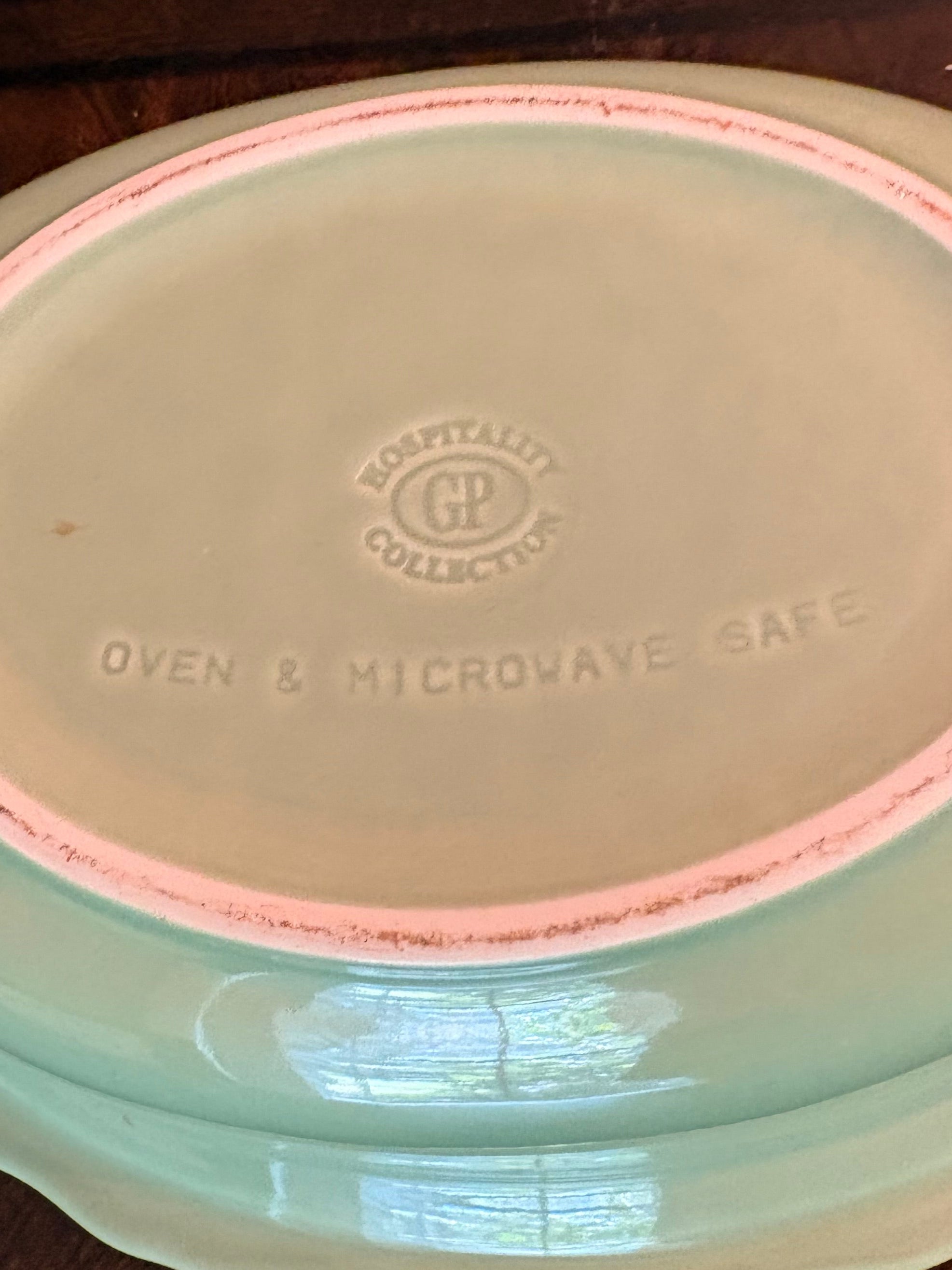 Gail Pittman Sage Green Covered Casserole Dish