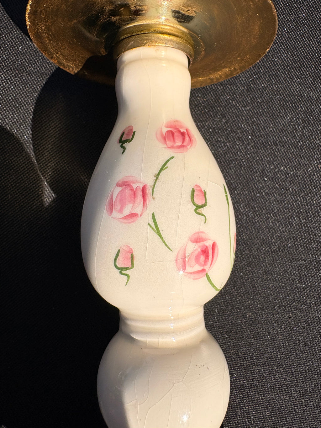 Homco Home Interiors Ceramic and Metal Candlestick Holder Set