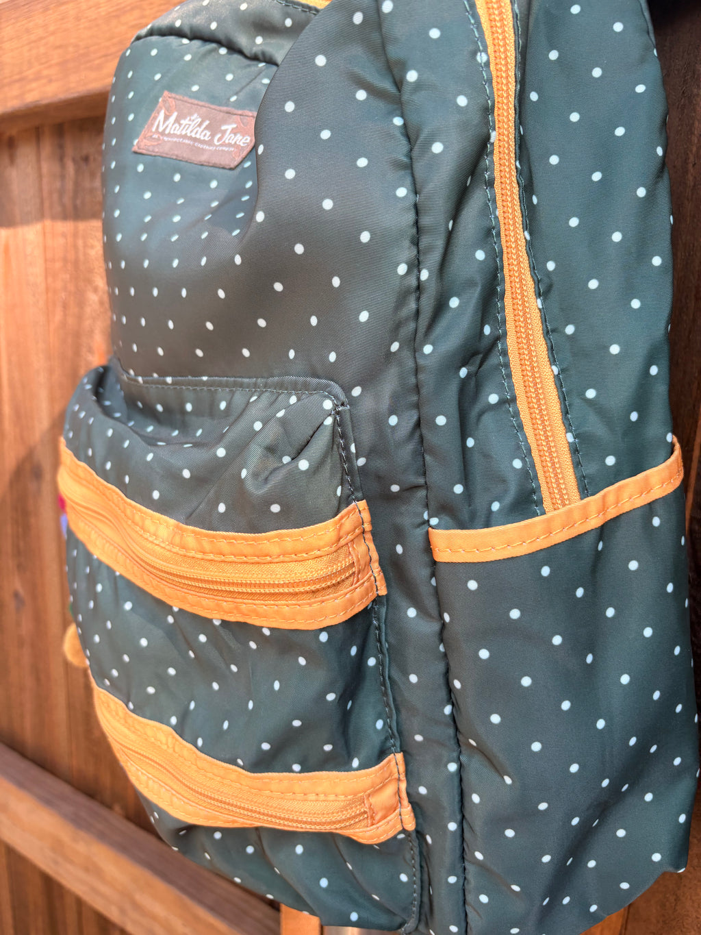 Matilda Jane Green and Polka Dot Backpack