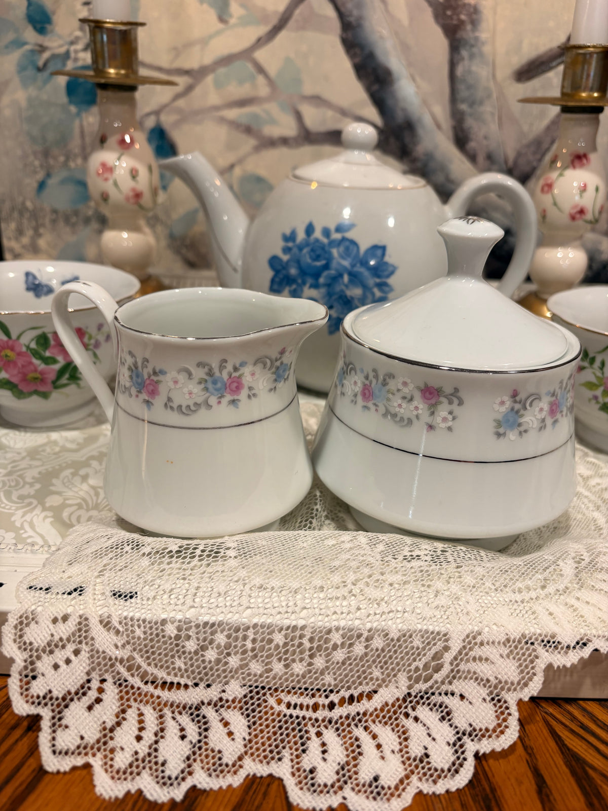 Dynasty “Rapture” Sugar and Creamer Set