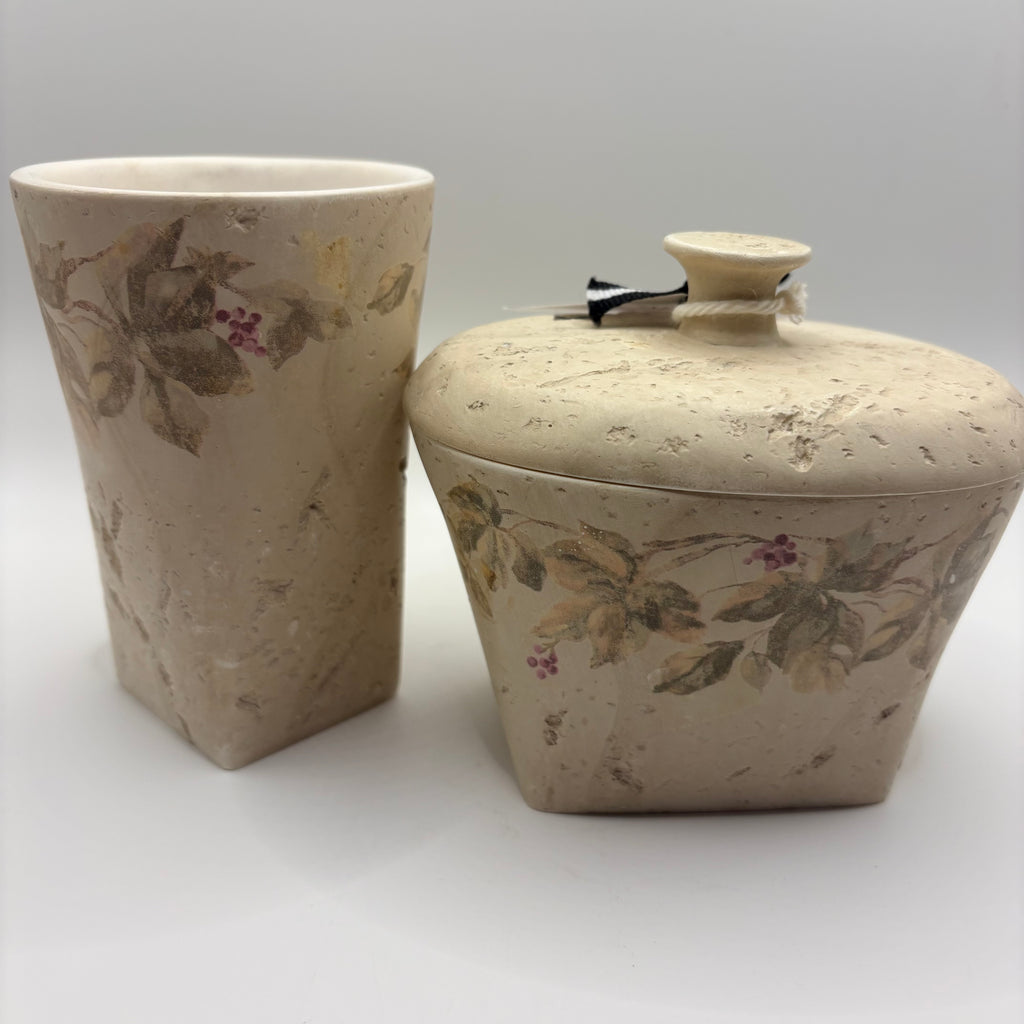 Croscill Ivy Jar and Vase Vanity 2 -Pc. Set