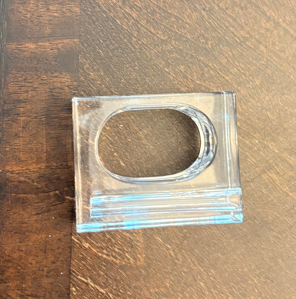 Lillian Vernon Clear Lucite Napkin Rings