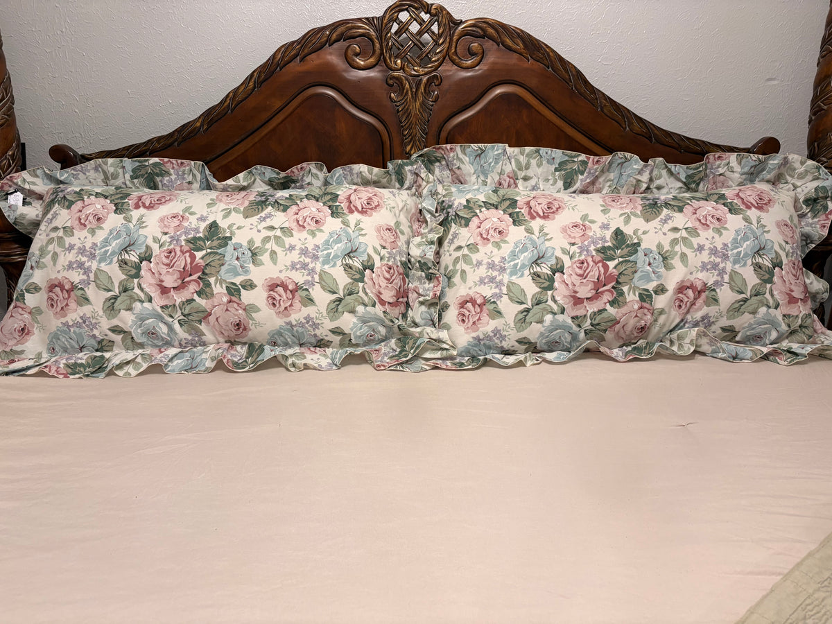Cottagecore King Size Floral Pillow Shams