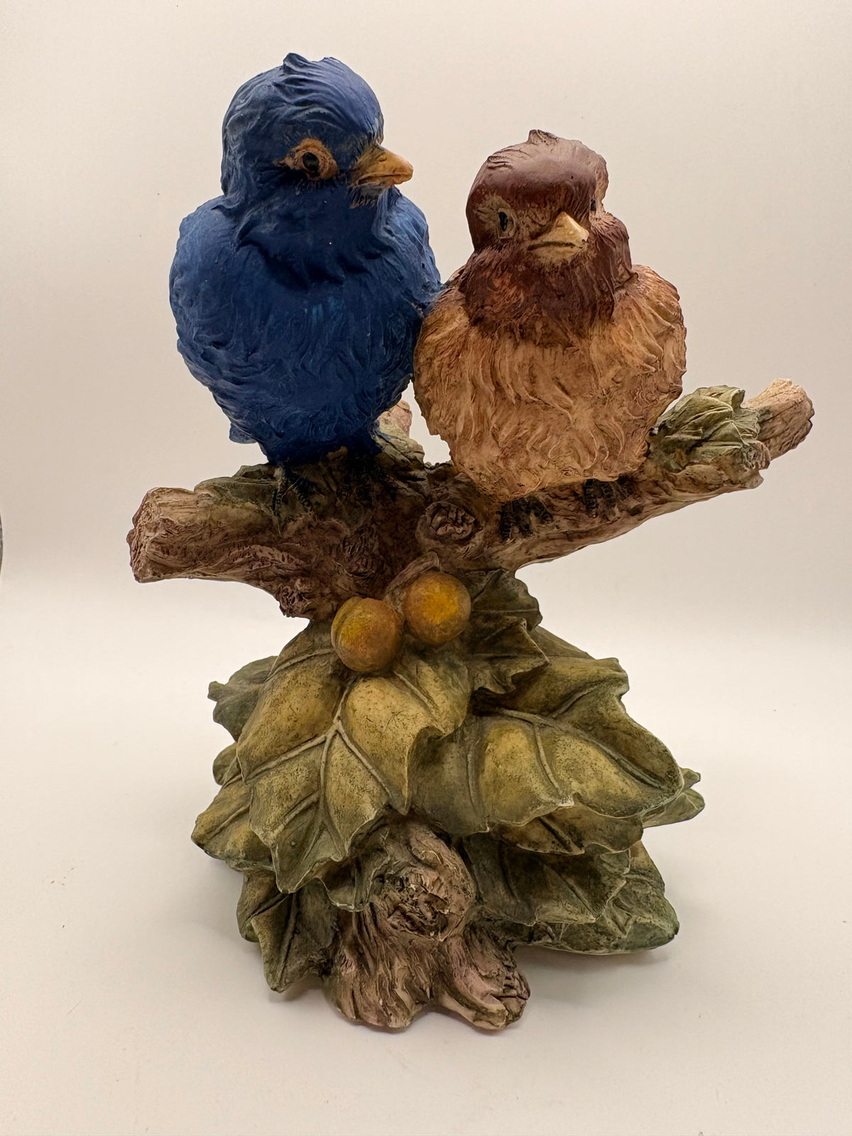Blue & Brown Bird Figurine