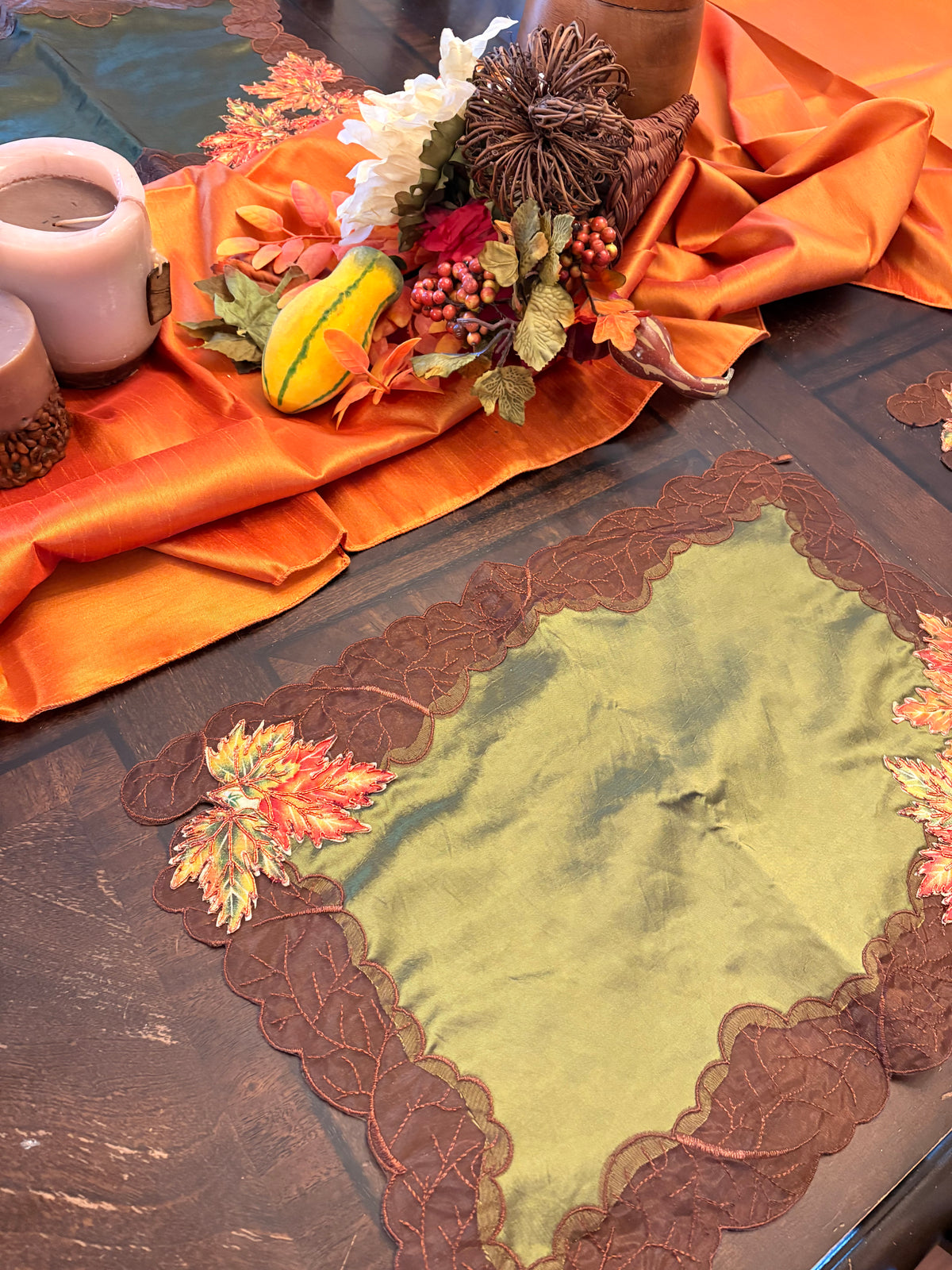 Green Leaf Placemats – Set of 4