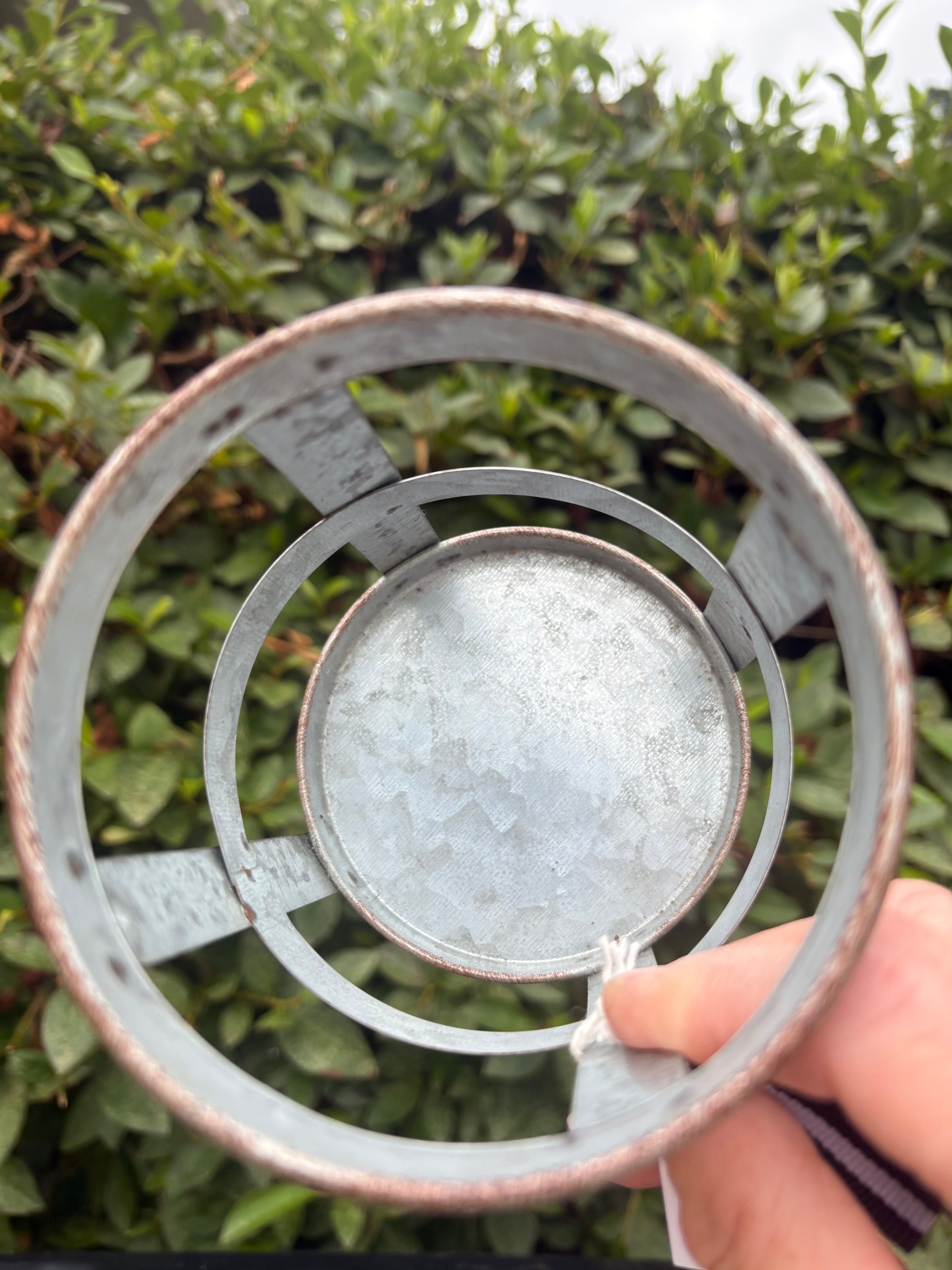 Rustic Metal Candle Holder