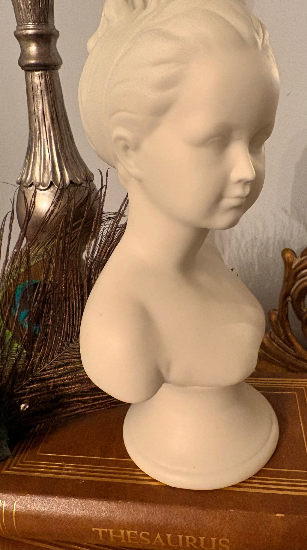 Vintage Female Bust Statue
