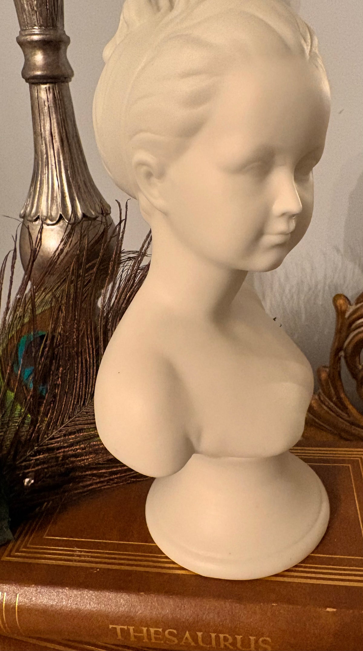 Vintage Female Bust Statue