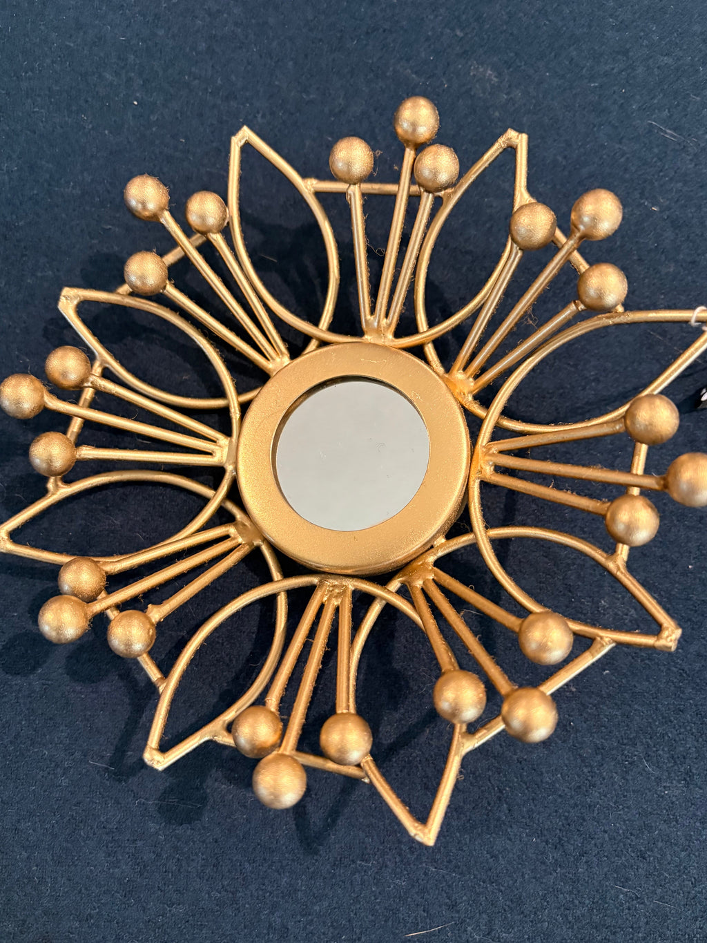 3-Piece Mirror Metal Starburst Wall Hanging
